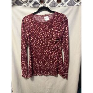 NWOT Misa Lula Long Sleeve Top Fauna Abstract Size Medium